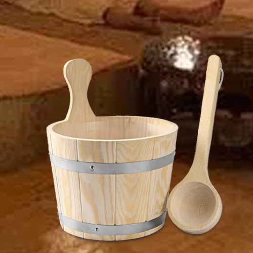 Sauna bucket and ladle set - and,