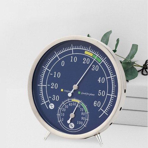 Stainless steel hygrometer - stainless,
