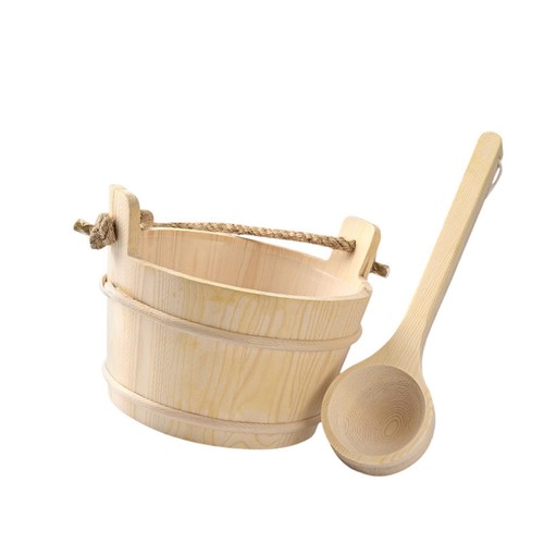 Wooden sauna bucket and - wooden,